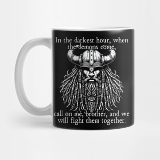 Black Viking Warrior Mug